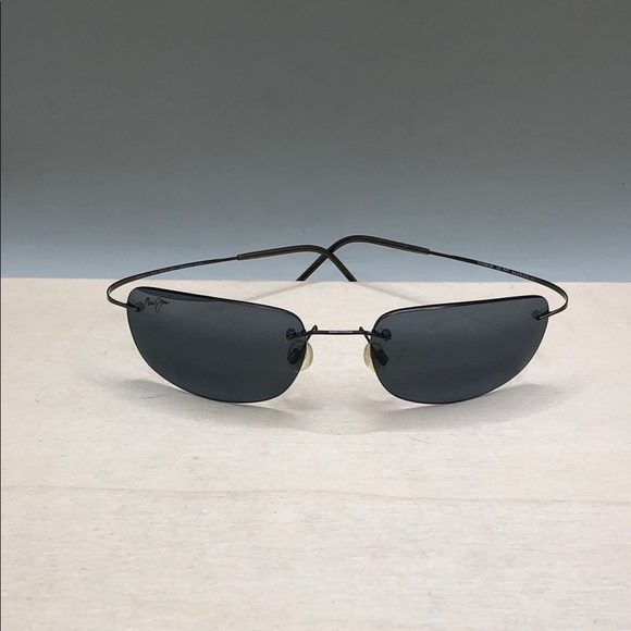 Maui Jim Kapalua MJ 502 02 Titanium Flex Sport Gunmetal Gray Made in Japan